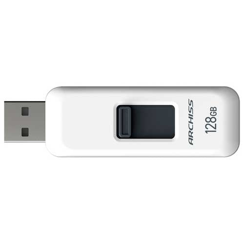 ARCHISS выдвижная USB-память 128 ГБ AS-128GU2-PSW 4582353602736