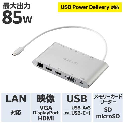 ELECOM Docking Station 4 schermi Multi 4549550302371