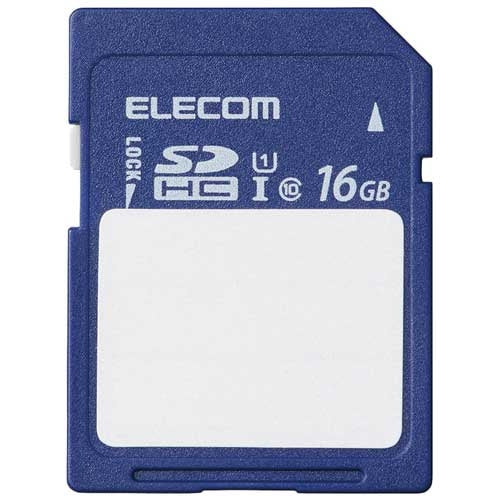Scheda SD ELECOM SDHC 16GB Classe10 UHS-I U1 4549550296915