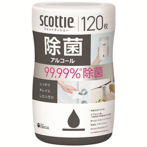 Nippon Paper Crecia Scotty Wet Disinfettante Alcool Corpo 120S 4901750771331