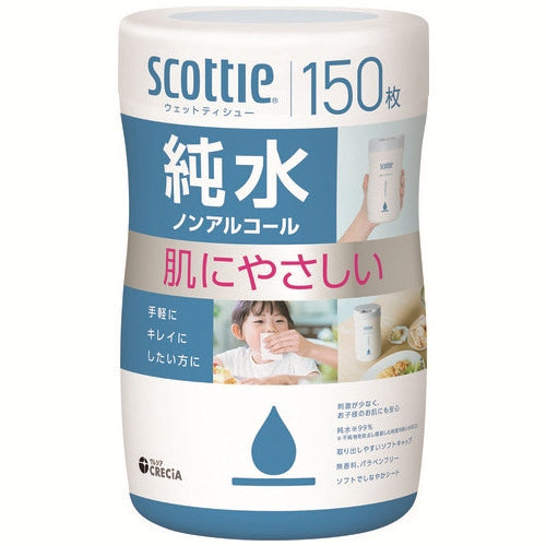 Carta Nippon Crecia Scotty Wet Tissue Pure Water Body 150S 4901750761332