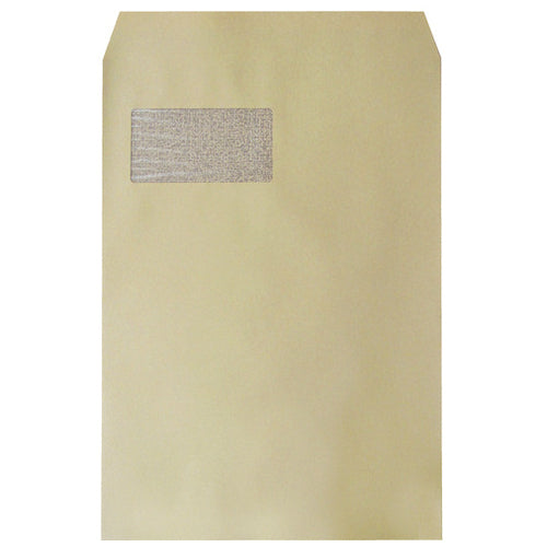 Imamura Shiko 不透明开窗信封，带 20 个方角和 100 张带胶带的牛皮纸 4957470036465