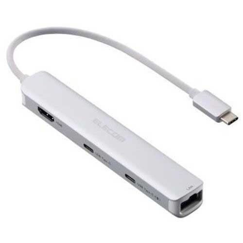 ELECOM 擴展塢 6 合 1 視頻 +LAN SV 4549550318617