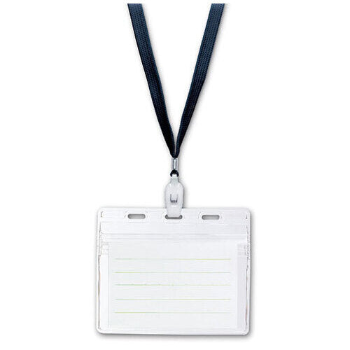 Targhetta identificativa sonica con nome da appendere NF-451-D nera 10 pezzi 2147345376358