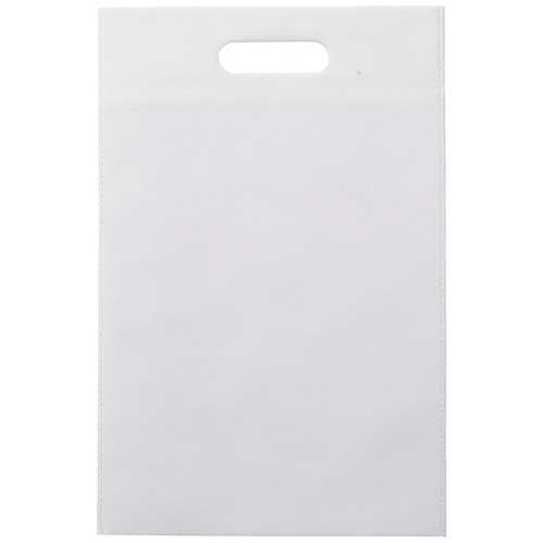 Borsa ovale Hapira in tessuto non tessuto bianco 10 pezzi x5 2147345376532