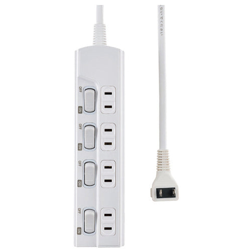 Rubinetto Asahi Denki Lampless SW con 4 porte 2m WLK-E42(W) 4901087228003