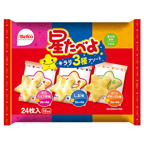 Kuriyama Beika *Hoshi Tabeyo 3 tipi assortiti 24 pezzi (2 pezzi x 12 pezzi) 4901336731247