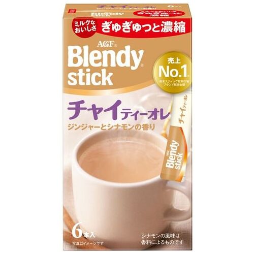 อายิโนะโมะโต๊ะ เอจีเอฟ *เบลนดี้สติ๊ก ชาโอเล่ 6 ชิ้น 4901111859562