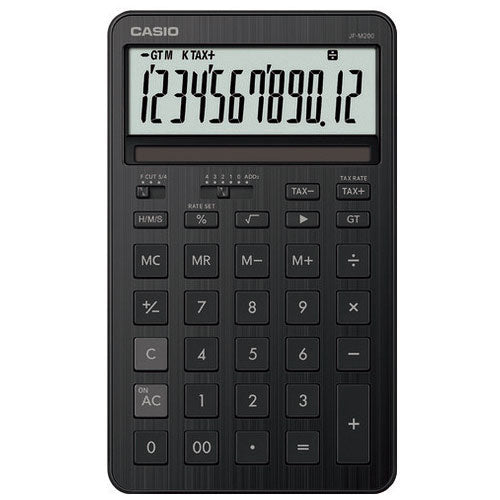 Calcolatrice Casio Calcolatrice elegante nera JF-M200-BK-N 4549526621437