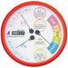 Termoigrometro di misurazione Shinwa Avviso di colpo di calore rotondo Tipo antipioggia 4960910706002