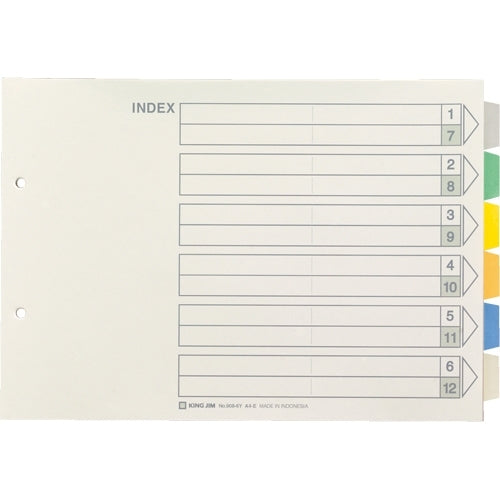 King Jim 顏色索引 A4E 908-6Y 4971660010172