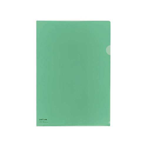 LIHITLAB. Transparante houder F-78-19 A4 C groen 5 stuks 2147345063364