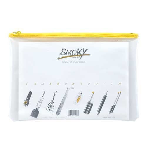 LIHITLAB. Estuche transparente F-262 B5S Sin fuelle Amarillo 4903419132088