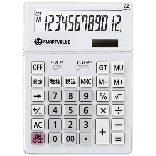 Smart Value เครื่องคิดเลขขนาดใหญ่ สีขาว 5 เครื่อง K070J-5 4547345039259