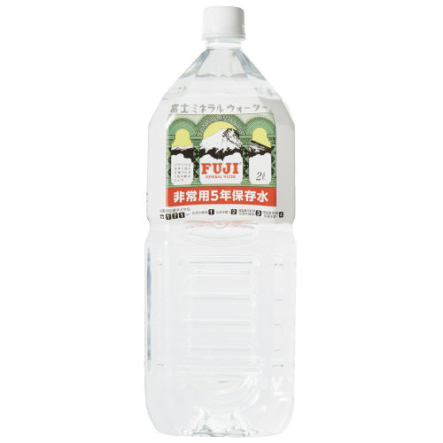 富士矿泉水 *b_紧急保存饮用水 2L x 6 瓶 136 136