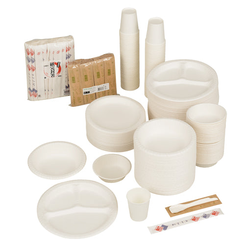 Daimeikan b_Natural pulp tableware set for 100 people 3330900