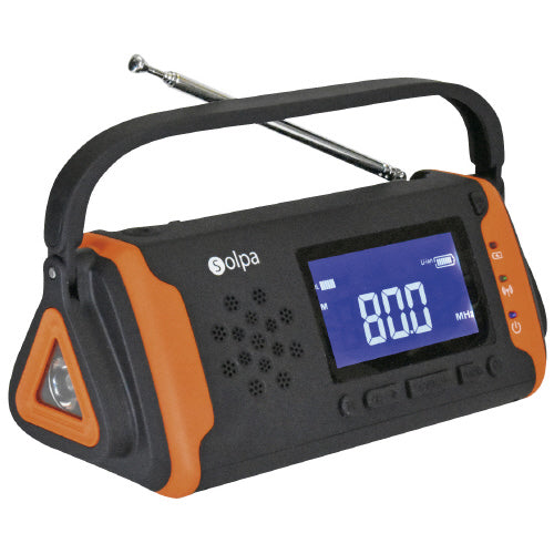 Kumazaki Aim b_Hand-cranked solar power storage radio SL-091 SL-091
