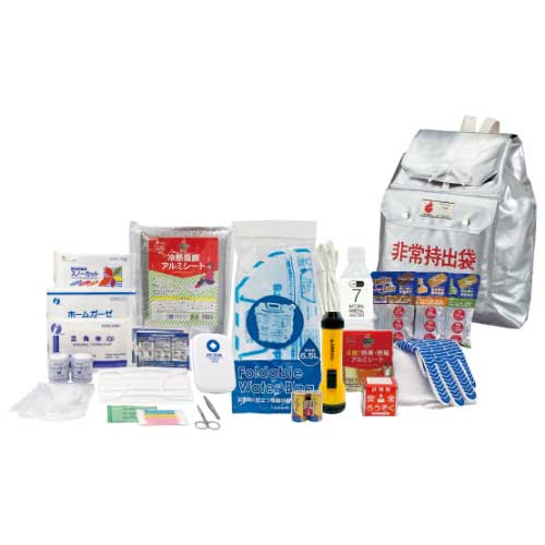 Kawamoto Comprehensive Disaster Prevention b_Emergency Bag 21-delt sæt med 2 Mets