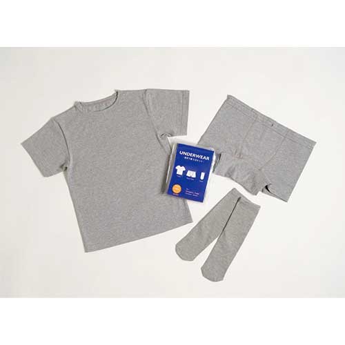 Adachi Textile ชุดชั้นในสูญญากาศ b_3 ชิ้นสำหรับเด็ก SK-UW(K) SK-UW(K)