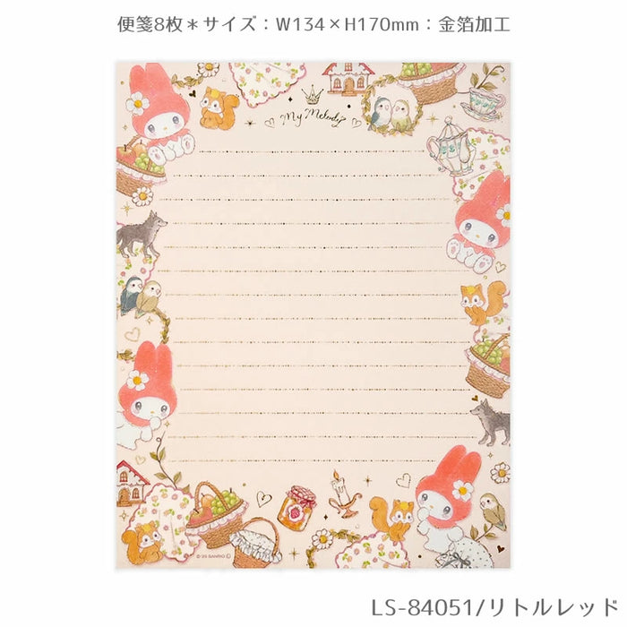 Set di lettere Sanrio Characters x Takeimiki 4a collezione 4a edizione Elegante, Adulto, Carino, Hello Kitty, Cinnamoroll, Kuromi, My Melody (5 set)