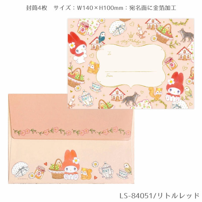 Set di lettere Sanrio Characters x Takeimiki 4a collezione 4a edizione Elegante, Adulto, Carino, Hello Kitty, Cinnamoroll, Kuromi, My Melody (5 set)
