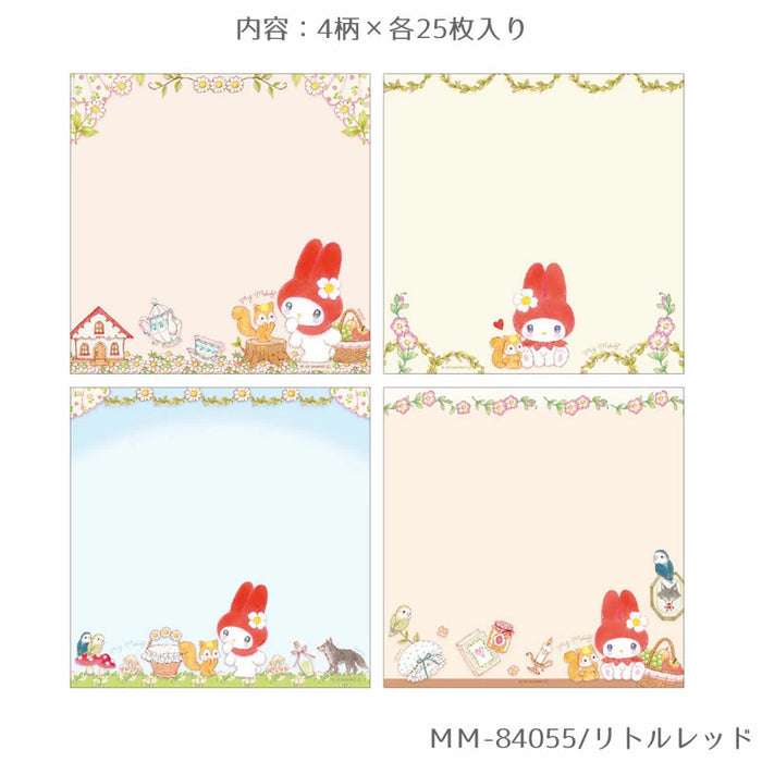 Square Memo Pad Sanrio Character x Takeimiki 4th collection 4th edition Stylish, Adult, Cute, Hello Kitty, Cinnamoroll, Kuromi, My Melody, Kogimyun (5 ชุด)