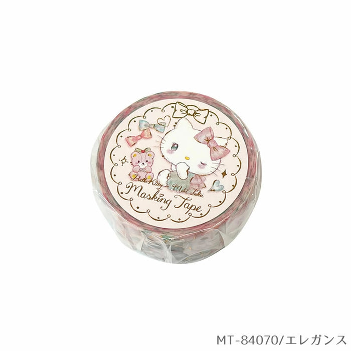 Maskeringstape Sanrio Characters x Takeimiki 4. kollektion 4. udgave Stilfuld, voksen, sød, Hello Kitty, Cinnamoroll, Kuromi, My Melody (5 sæt)