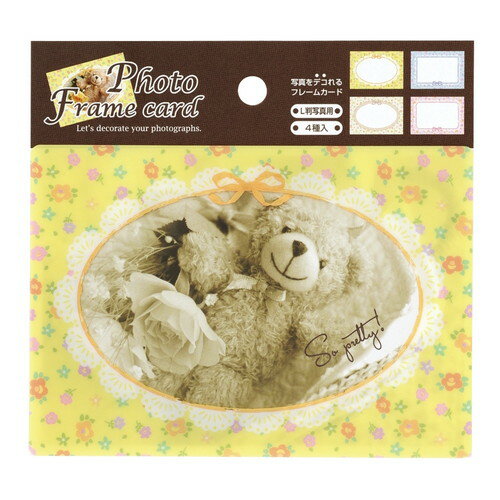 Nakabayashi ナカバヤシ フオトフレ－ムカ－ド４マイクミ／フラワ－ PFC-302-2