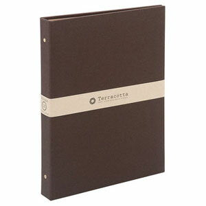 Nakabayashi ナカバヤシ テラコツタ／バインダ－アルバム／Ｌ３／ブラウン TER-L3Y-140-BR