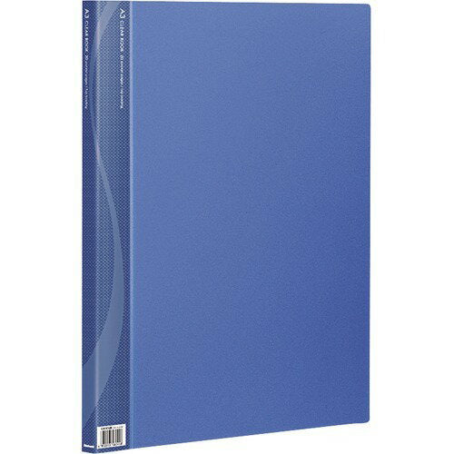 Nakabayashi ナカバヤシ クリアブツク／ベ－シツクカラ－Ａ３バン２０Ｐブル－ CB1012B-N