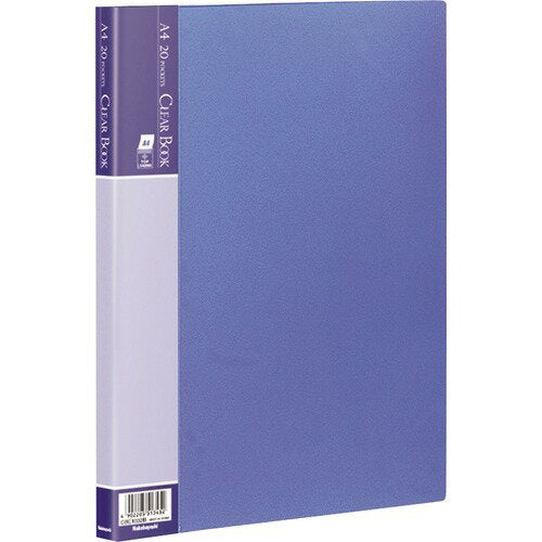 Nakabayashi ナカバヤシ クリアブツク／ベ－シツクカラ－Ａ４バン２０Ｐブル－ CBE1032B