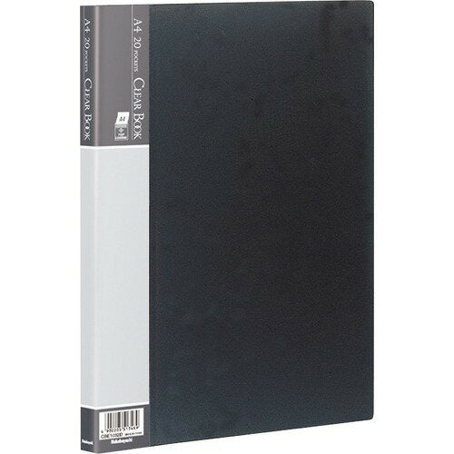 Nakabayashi ナカバヤシ クリアブツク／ベ－シツクカラ－Ａ４バン２０Ｐブラツク CBE1032D