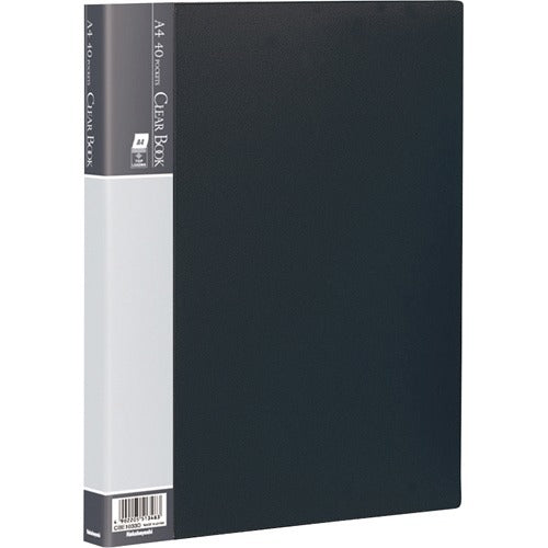 Nakabayashi ナカバヤシ クリアブツク／ベ－シツクカラ－Ａ４バン４０Ｐブラツク CBE1033D