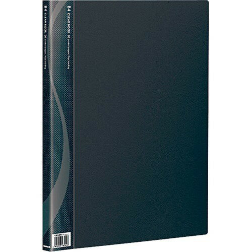 Nakabayashi ナカバヤシ クリアブツク／ベ－シツクカラ－Ｂ４バン２０Ｐブラツク CB1022D-N