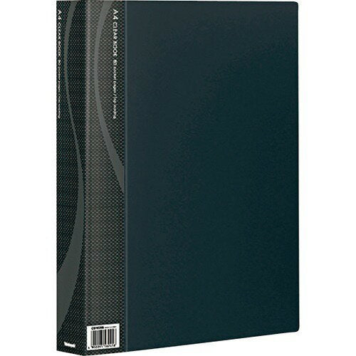 Nakabayashi ナカバヤシ クリアブツク／ベ－シツクカラ－Ａ４バン８０Ｐブラツク CB1035D-N