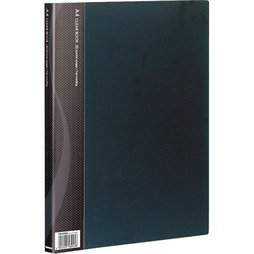 Nakabayashi ナカバヤシ クリアブツク／ベ－シツクカラ－Ａ４バン２０Ｐブラツク CB1032D-N