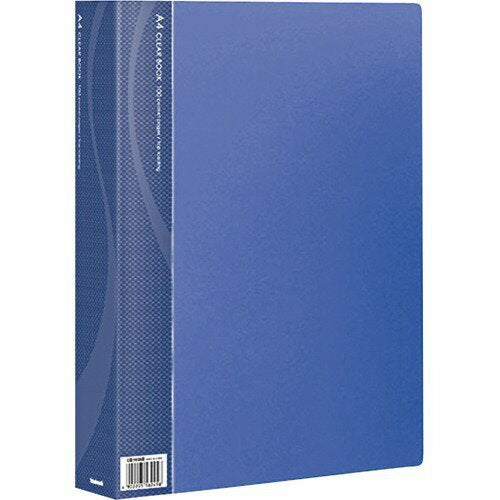 Nakabayashi ナカバヤシ クリアブツク／ベ－シツクカラ－Ａ４バン１００Ｐブル－ CB1036B-N