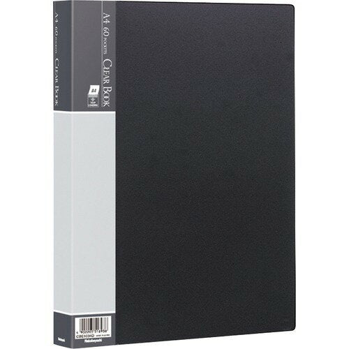 Nakabayashi ナカバヤシ クリアブツク／ベ－シツクカラ－Ａ４バン６０Ｐブラツク CBE1034D