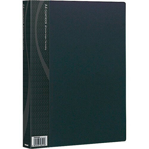 Nakabayashi ナカバヤシ クリアブツク／ベ－シツクカラ－Ａ４バン６０Ｐブラツク CB1034D-N