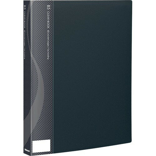 Nakabayashi ナカバヤシ クリアブツク／ベ－シツクカラ－Ｂ５バン４０Ｐブラツク CB1043D-N