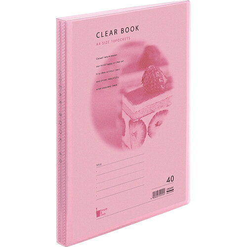 Nakabayashi ナカバヤシ クリアブツク／ウオ－タ－カラ－Ａ４バン４０Ｐピンク CBE3033P