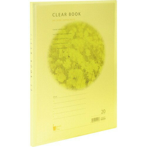 Nakabayashi ナカバヤシ クリアブツク／ウオ－タ－カラ－Ａ４バン２０Ｐイエロ－ CBE3032Y