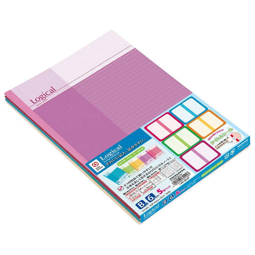 Nakabayashi ナカバヤシ ロジカルＢ５スタンダ－ドＢカラフル５サツＰ／Ｄ ﾉ-B510B-5P/D