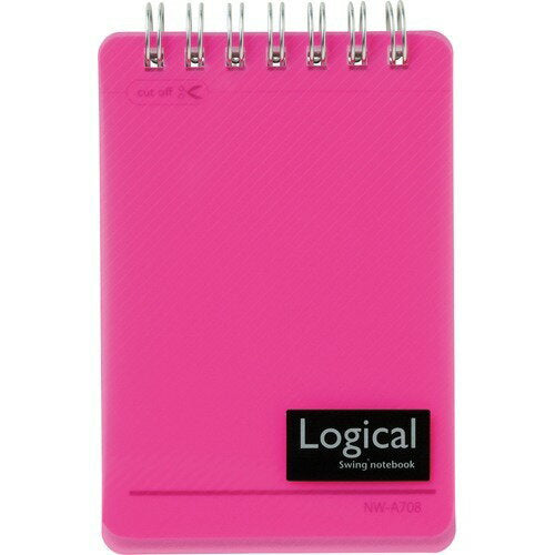 Nakabayashi ナカバヤシ ロジカルＷリングノ－トＰＰヒヨウシＡ７ピンク NW-A708-P