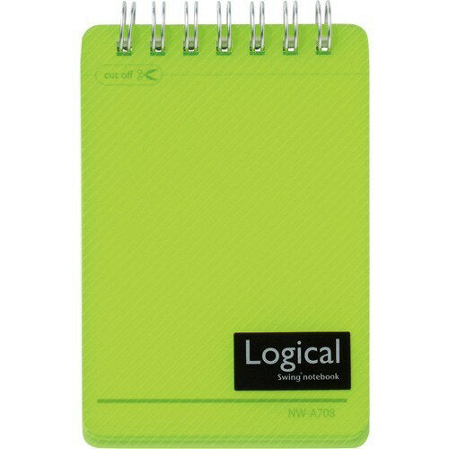 Nakabayashi ナカバヤシ ロジカルＷリングノ－トＰＰヒヨウシＡ７イエロ－グリ－ン NW-A708-YG