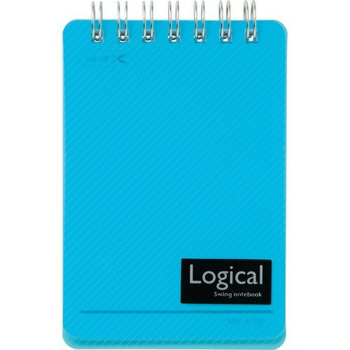 Nakabayashi ナカバヤシ ロジカルＷリングノ－トＰＰヒヨウシＡ７スカイブル－ NW-A708-SB