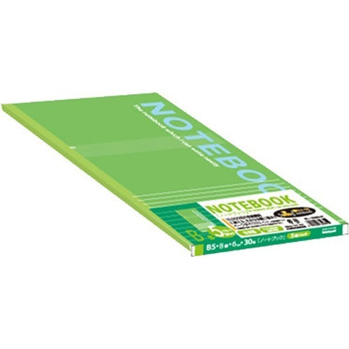 Nakabayashi ナカバヤシ ジツヨウノ－トＢ５Ｂケイ　グリ－ン　３０マイ　５サツ SD-ﾉ-306B-5PG