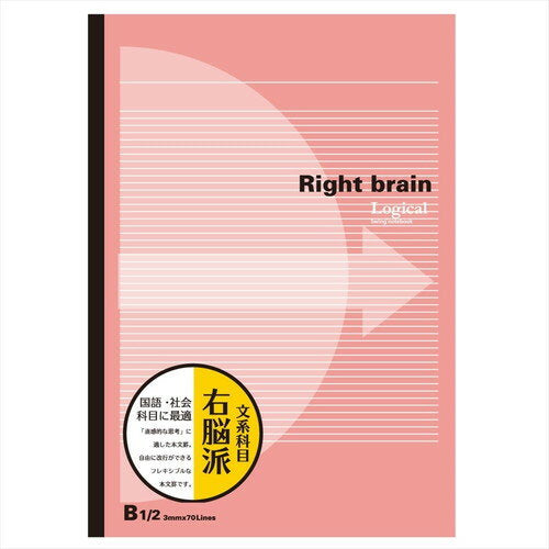 Nakabayashi ナカバヤシ ロジカルブレイン３ミリケイ／Ｂ５／３０マイ／ピンク ﾉ-B547-3M-P