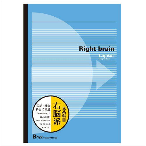 Nakabayashi ナカバヤシ ロジカルブレイン３ミリケイ／Ｂ５／３０マイ／ブルー ﾉ-B547-3M-B