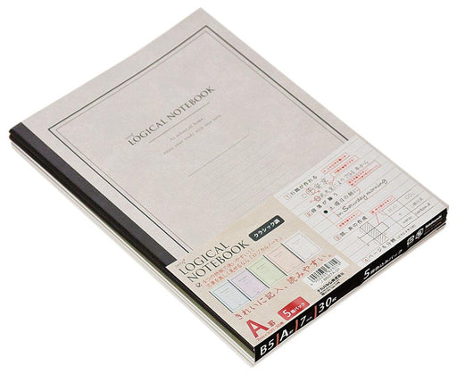 Nakabayashi ナカバヤシ ロジカルノ－トＢ５クラシツク／Ａケイ５サツＰ／Ｄ ﾉ-B507A-5P/D